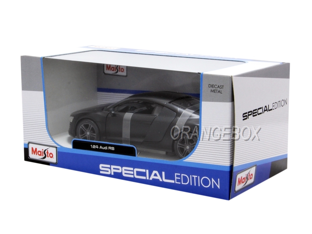 Audi R8 Maisto 1:24 Preto Fosco - 20 anos! Loja on-line de